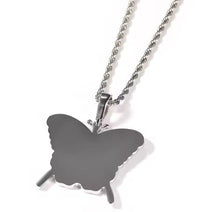 Load image into Gallery viewer, Butterfly photo necklace
